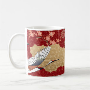 Caneca De Café Japonês Kimono Cherry Blossoms
