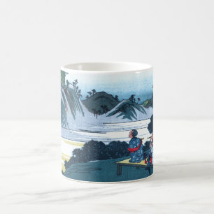 Caneca De Café Japonês Ukiyo-e da montanha de Fudesute