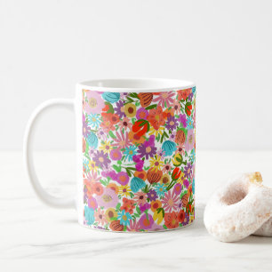 Caneca De Café Jardim Alegre em Flor