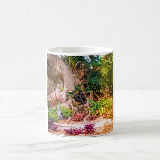 Caneca De Café Jardim Cênico Adorável com Árvore Banyan (Centro)