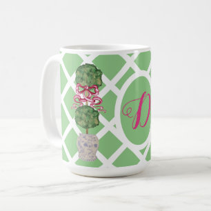 Caneca De Café Jardim Chinoiserie Ginger Jar Topiary