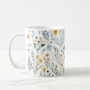 Caneca De Café Jardim Colorido Mínimo - Enfermeiro de Flores Selv