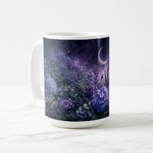 Caneca de Café Jardim Crescente da Botanica ao Lua