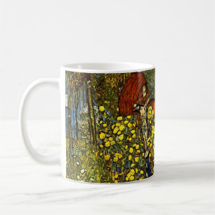 Caneca De Café Jardim da Fazenda com Crucifixo por Gustav Klimt