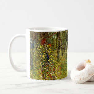 Caneca De Café Jardim da Fazenda com Crucifixo por Gustav Klimt
