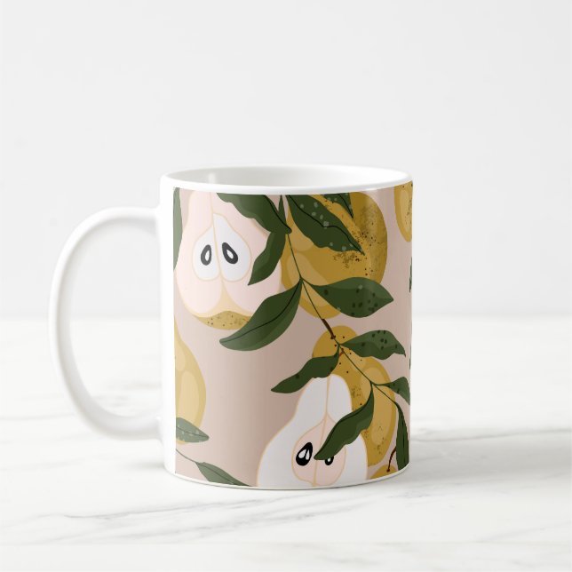 Caneca De Café Jardim da Flor: Florais Pequenos Cute (Esquerda)