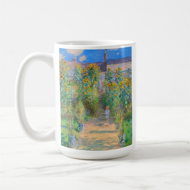 Caneca De Café Jardim da Flor Monet (Esquerda)