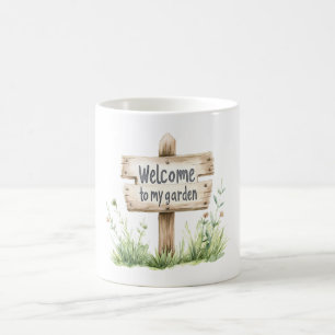 Caneca De Café Jardim de Boas-Vindas
