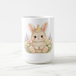 Caneca De Café Jardim de Casa de Campo Europeu de Coelho Fofo