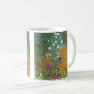 Caneca De Café Jardim de Flores de Gustav Klimt
