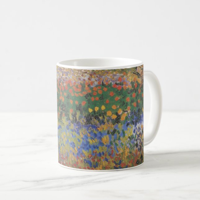 Caneca De Café Jardim de Flores - Vincent van Gogh (Frente Esquerda)