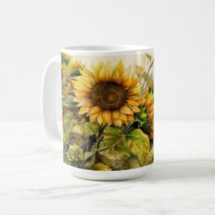 Caneca De Café Jardim de Girassóis
