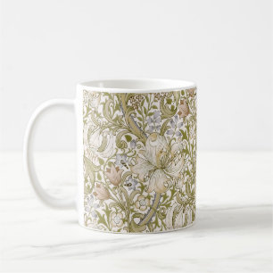 Caneca De Café Jardim de Lírio Dourado Clássico de William Morris
