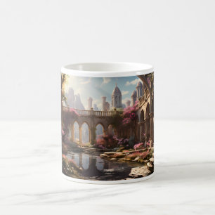 Caneca De Café Jardim De Sonho E Flor