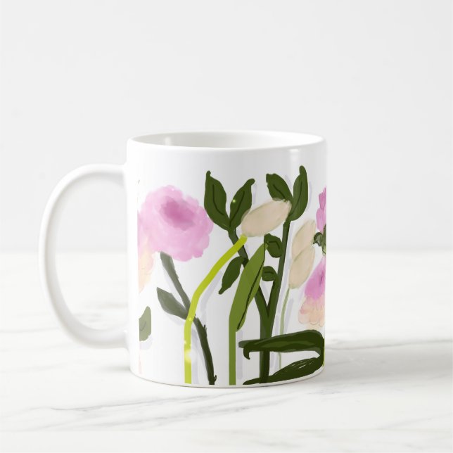 Caneca De Café Jardim Flor (Esquerda)