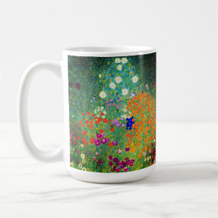 Caneca De Café Jardim Flor Gustav Klimt