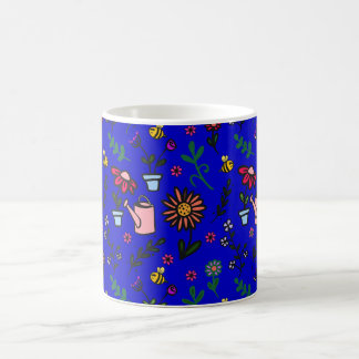 Caneca De Café Jardim Floral