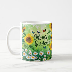 Caneca De Café Jardim floral de Mães Elegante