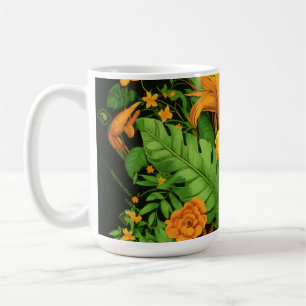 Caneca De Café Jardim Floral Flor Planta Verde Natureza