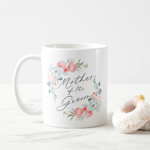 Caneca De Café Jardim Francês Floral Peônia Mãe do Noivo