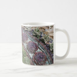 Caneca De Café Jardim geométrico do succulent