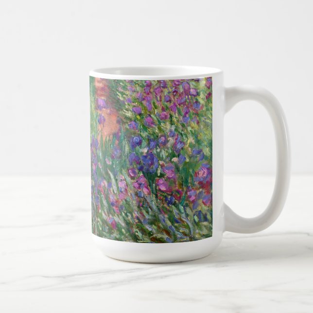 Caneca De Café Jardim Íris Em Giverny Por Claude Monet (Direita)