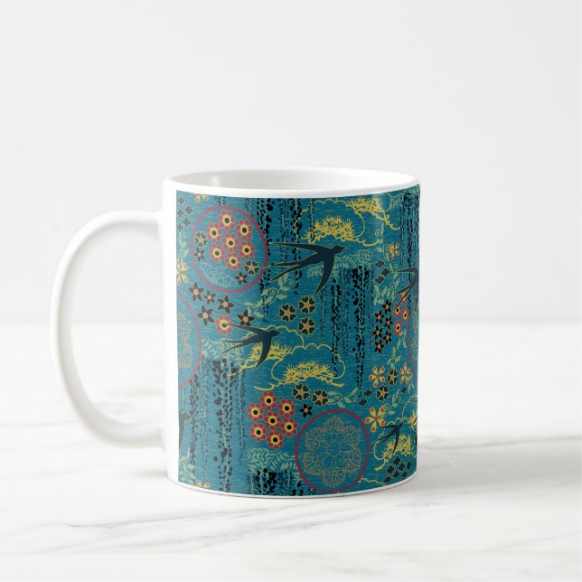 Caneca De Café Jardim Japonês com Cisnes (Esquerda)