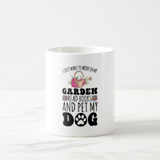 Caneca De Café Jardim Lê Livros E Cachorros De Pet Engraçados