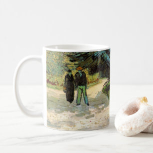 Caneca De Café Jardim Público com Casal de Vincent van Gogh