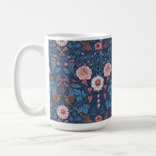 Caneca De Café Jardim selvagem em azul