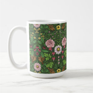 Caneca De Café Jardim selvagem em verde