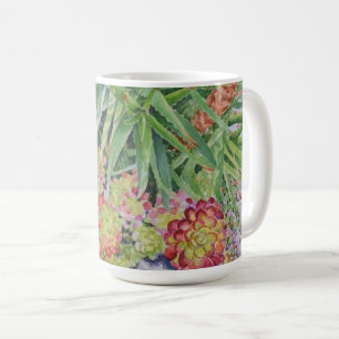 Caneca De Café Jardim Suculento