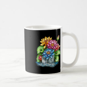 Caneca De Café Jardim Zen de Meditação da Cachoeira de Lótus Colo