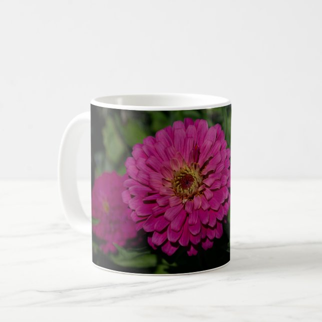 Caneca De Café Jardim Zinnia (Frente Esquerda)
