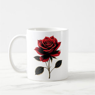 Caneca De Café Jardinagem das solteiros de ventilador da Rosa ver