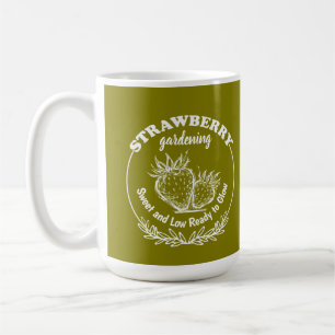Caneca De Café jardinagem de morango