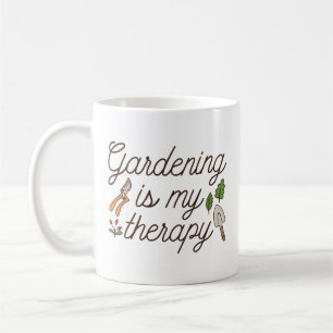 Caneca De Café Jardinagem É Minha Terapia