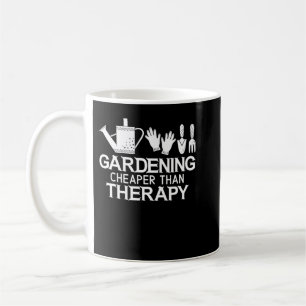 Caneca De Café Jardinagem Mais Barata Que Terapia