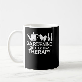 Caneca De Café Jardinagem Mais Barata Que Terapia