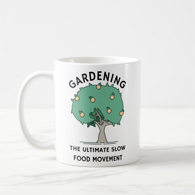 Caneca De Café Jardinagem, o último movimento de Comida lenta | E (Esquerda)
