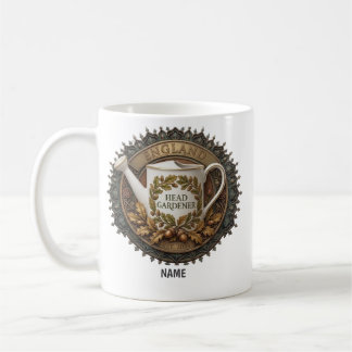 Caneca De Café Jardineiro-Chefe | Relógio de Pulso Personalizado 