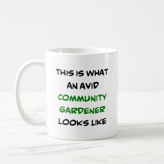 Caneca De Café jardineiro comunitário, ávido (Esquerda)