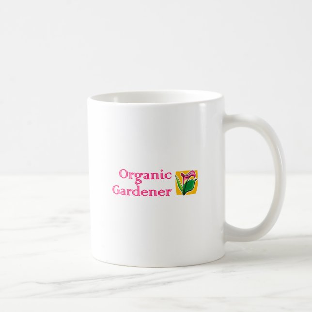 Caneca De Café Jardineiro Orgânico - Lírios Calla (Direita)
