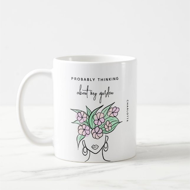 Caneca De Café Jardineiro Whimsical Personalizado (Esquerda)