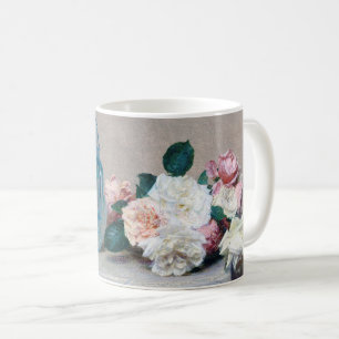 Caneca De Café Jarro de Rosa e Vidro, Henri Fantin-Latour