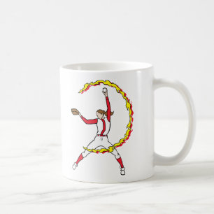 Caneca De Café Jarro do softball das mulheres