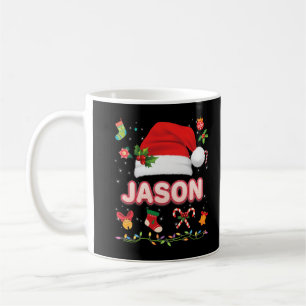 Caneca De Café Jason Santa Claus Hat Family Feliz Natal Xmas