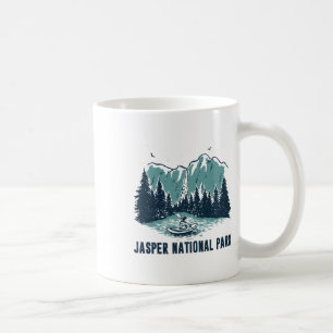 Caneca De Café Jasper Montanha Alberta Canadá Jasper Parque Nacio