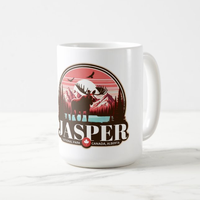Caneca De Café Jasper National Park Alberta Canada presentes (Frente Esquerda)