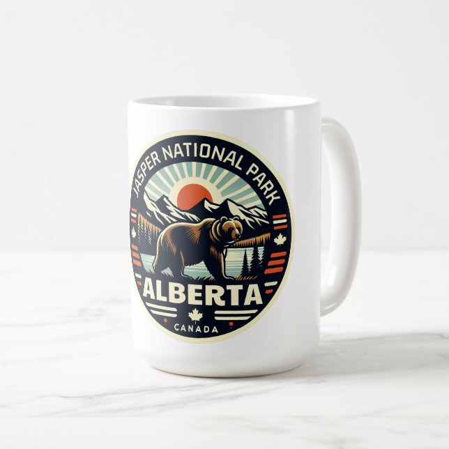 Caneca De Café Jasper National Park Alberta Canada presentes (Frente Esquerda)